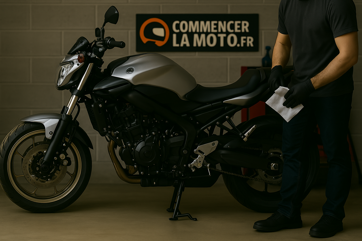Illustration Entretien moto débutant